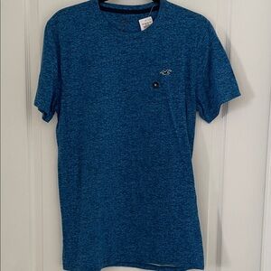 Hollister Heathered Blue Short Sleeve Tee